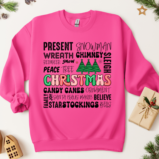 Christmas Retro Typo Transfer