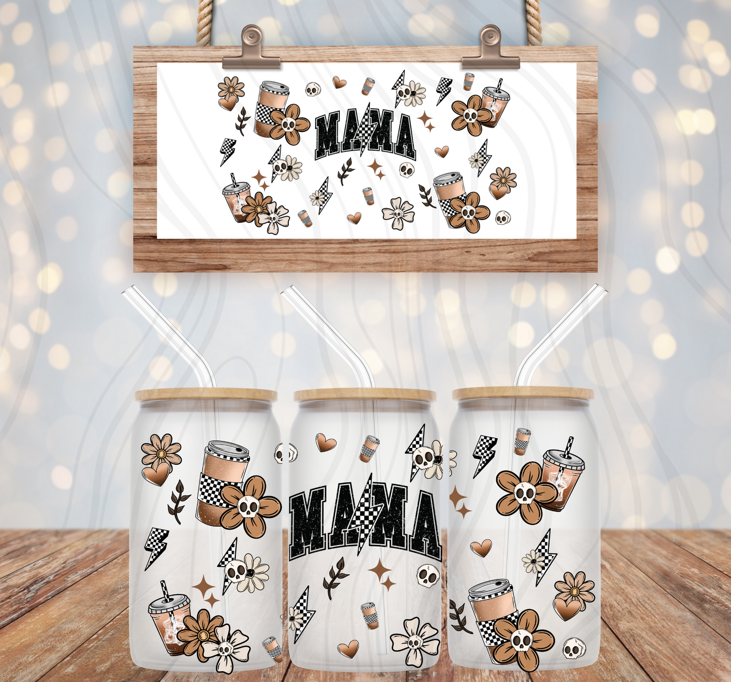 Coffee Mama 16oz Libbey Wrap