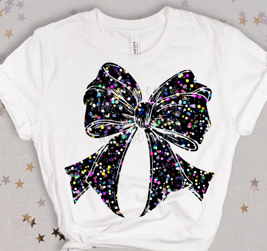 Confetti Bow Transfer