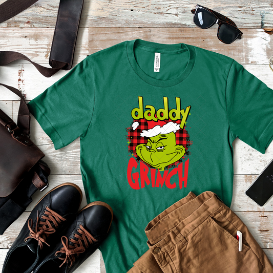 Daddy Grump Plaid Transfer