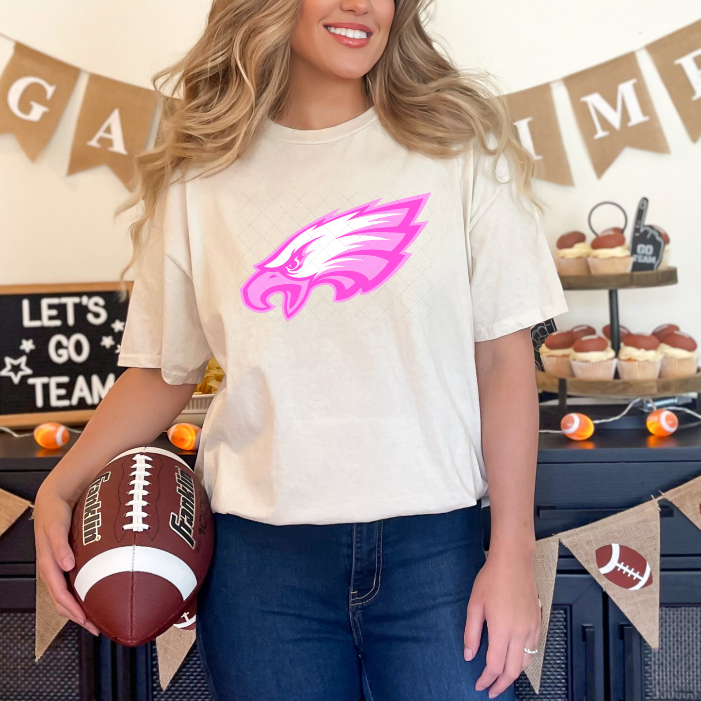 Eagles Pink Transfer