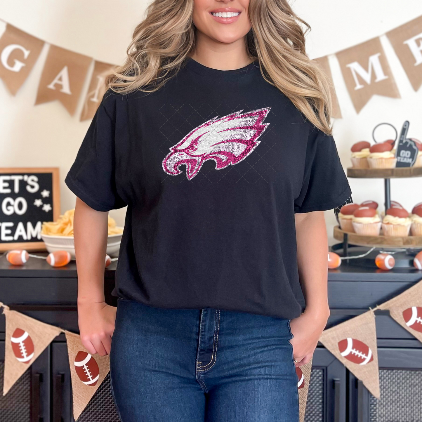 Eagles Pink Transfer