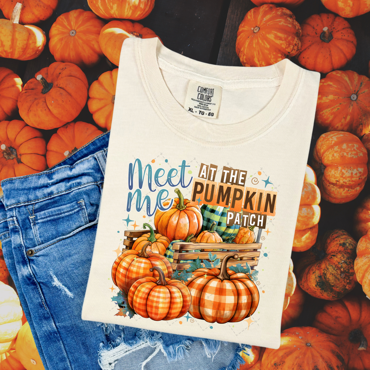 Meet Me At The Plaid Pumpkin Patch Transfer