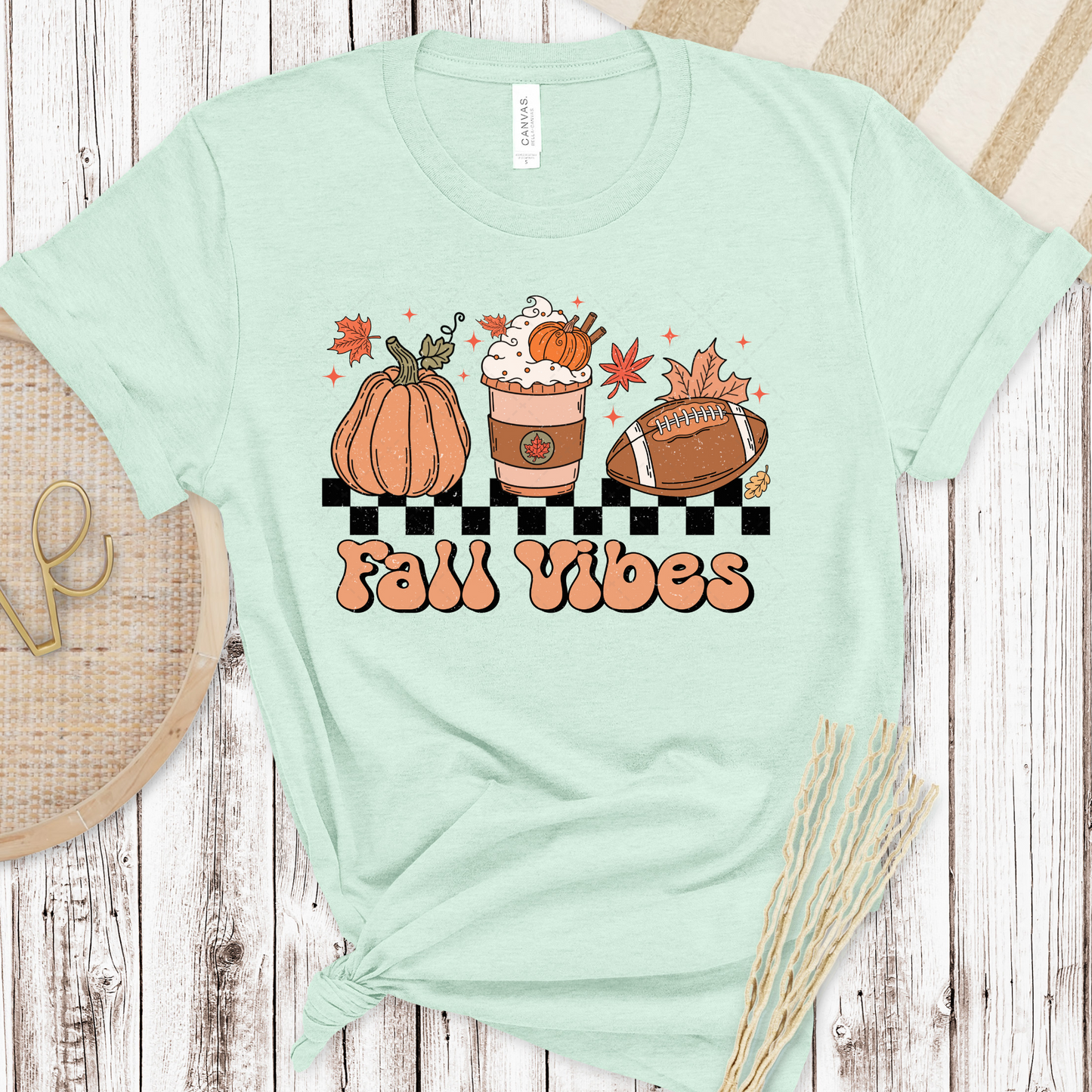 Fall Vibes Retro Transfer