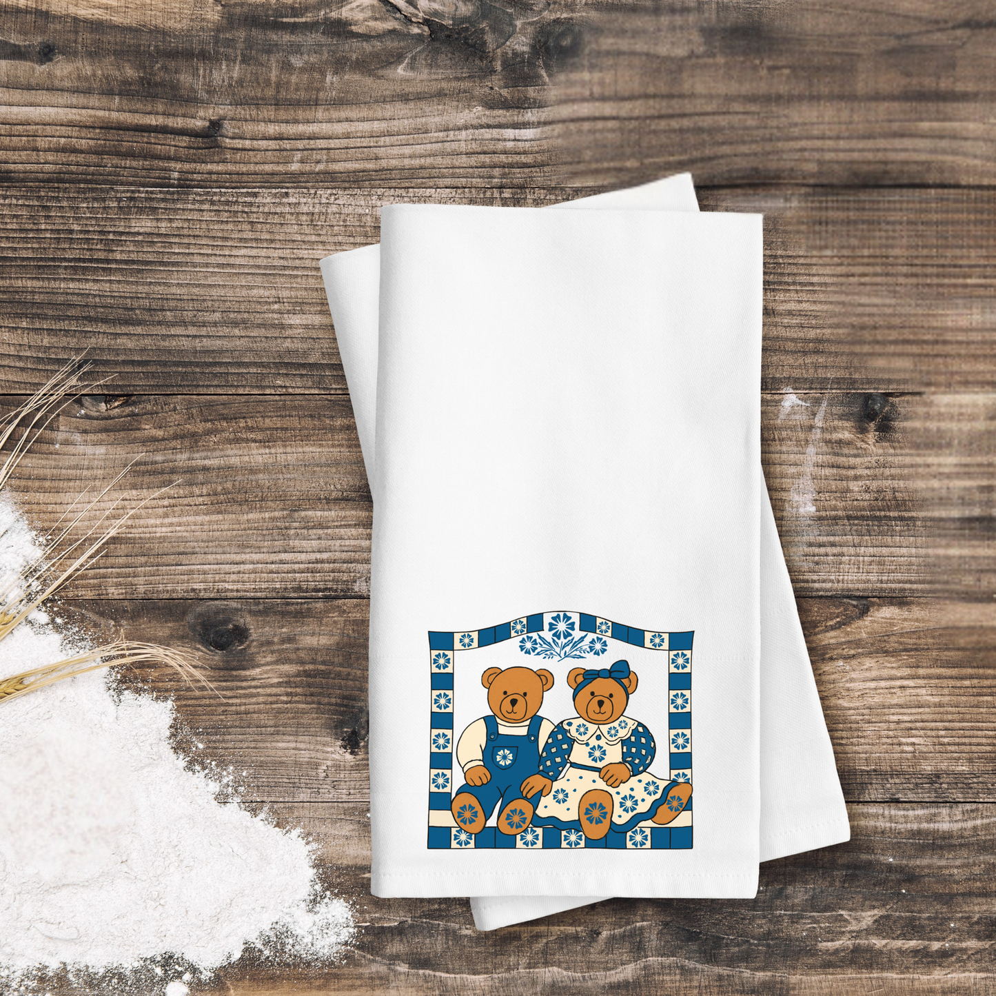 Cornflower Bears Transfer