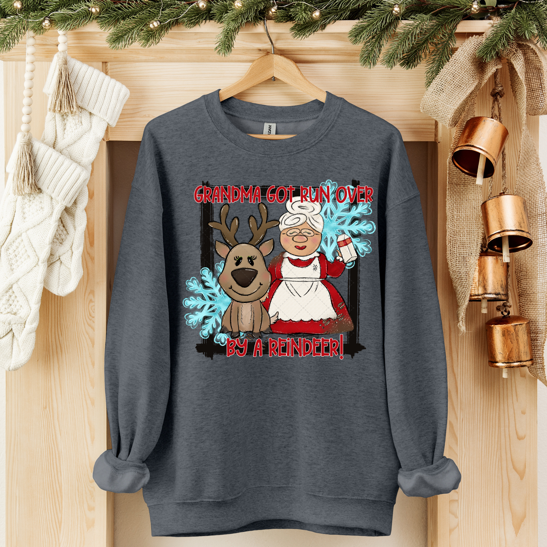 Grandma Got Run Over By A Reindeer Transfer – Classy Crafts, image size:1920x1920