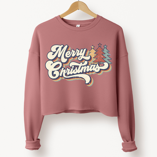 Merry Christmas Leopard Sweatshirt Transfer