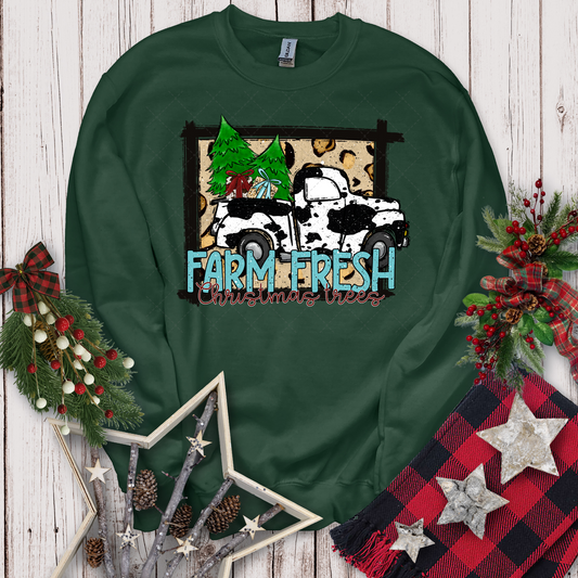 Farm Fresh Cow Print Truck Transfer