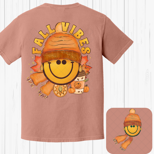 Fall Vibes Smiley **TWO PART* SOLD SEPARATELY** Transfer