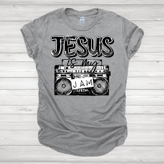 Jesus Is My Jam Black Transfer