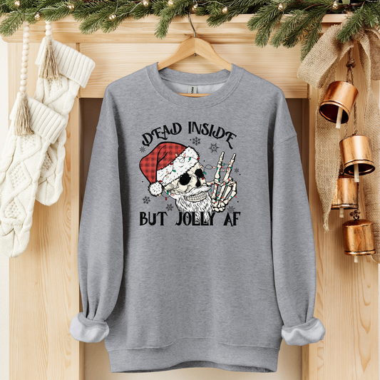 Dead Inside Santa Skelly Transfer