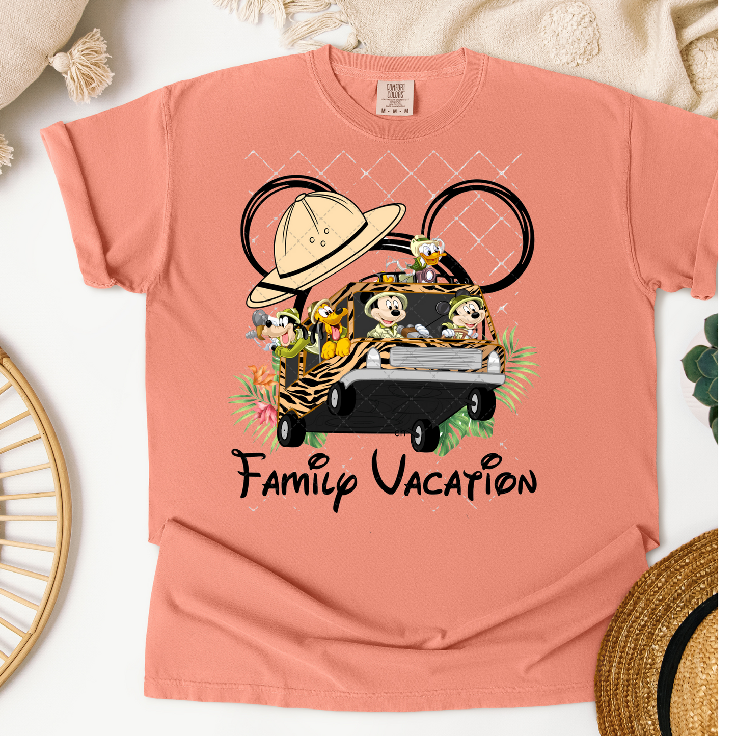 Family Vacation Safari Hat Transfer