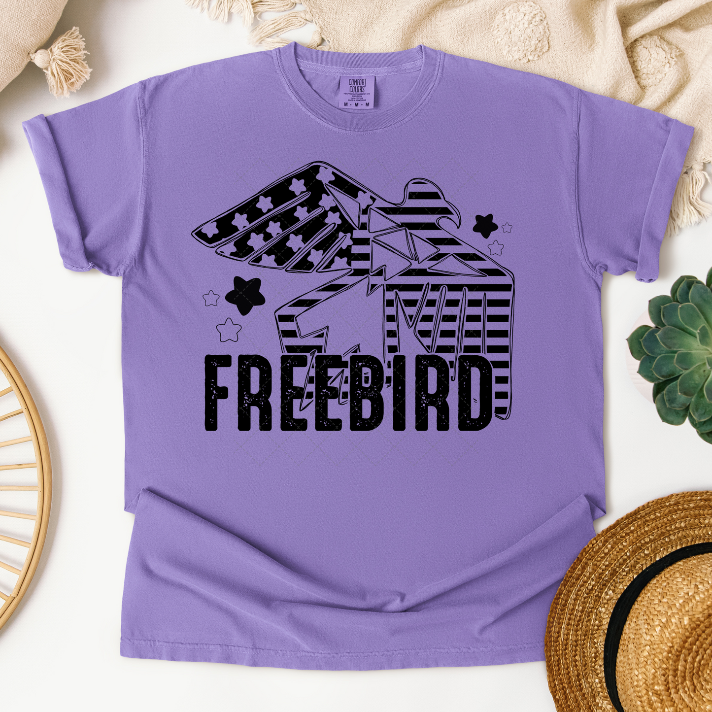 Freebird USA Black Transfer