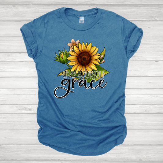 Give Yourself Grace Sunflower  Transfer