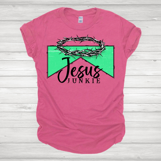 Jesus Junkie Green Transfer