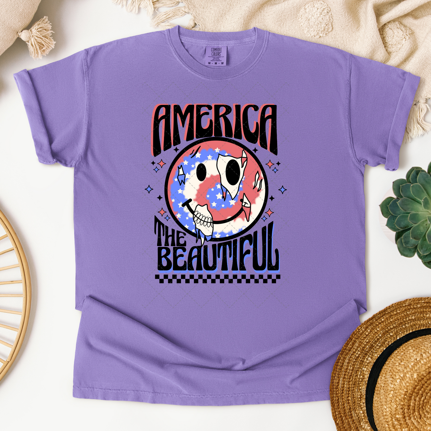 America The Beautiful Smiley Transfer
