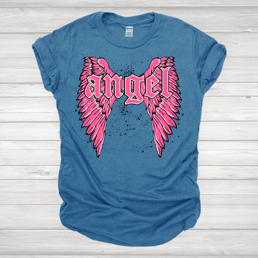 Angel Pink Wings Transfer