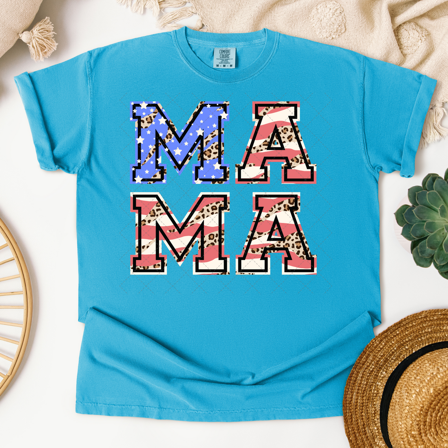 Patriotic Leopard Mama Transfer