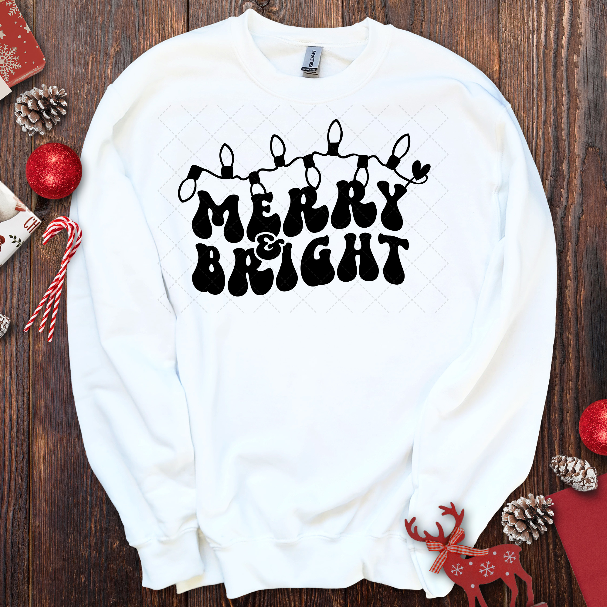 Pattern Transfer Light Merry & Bright String Of Lights Transfer – Classy Crafts