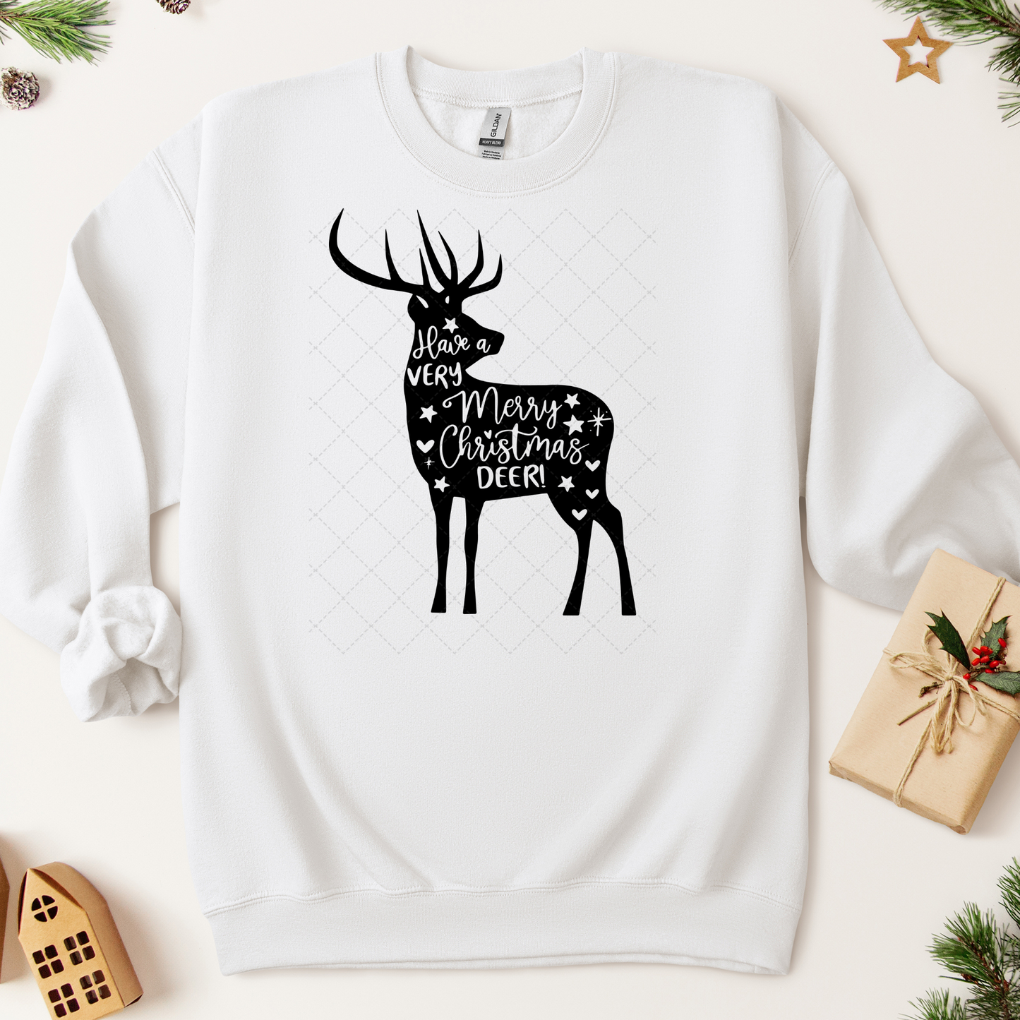 Merry Christmas Deer  Transfer