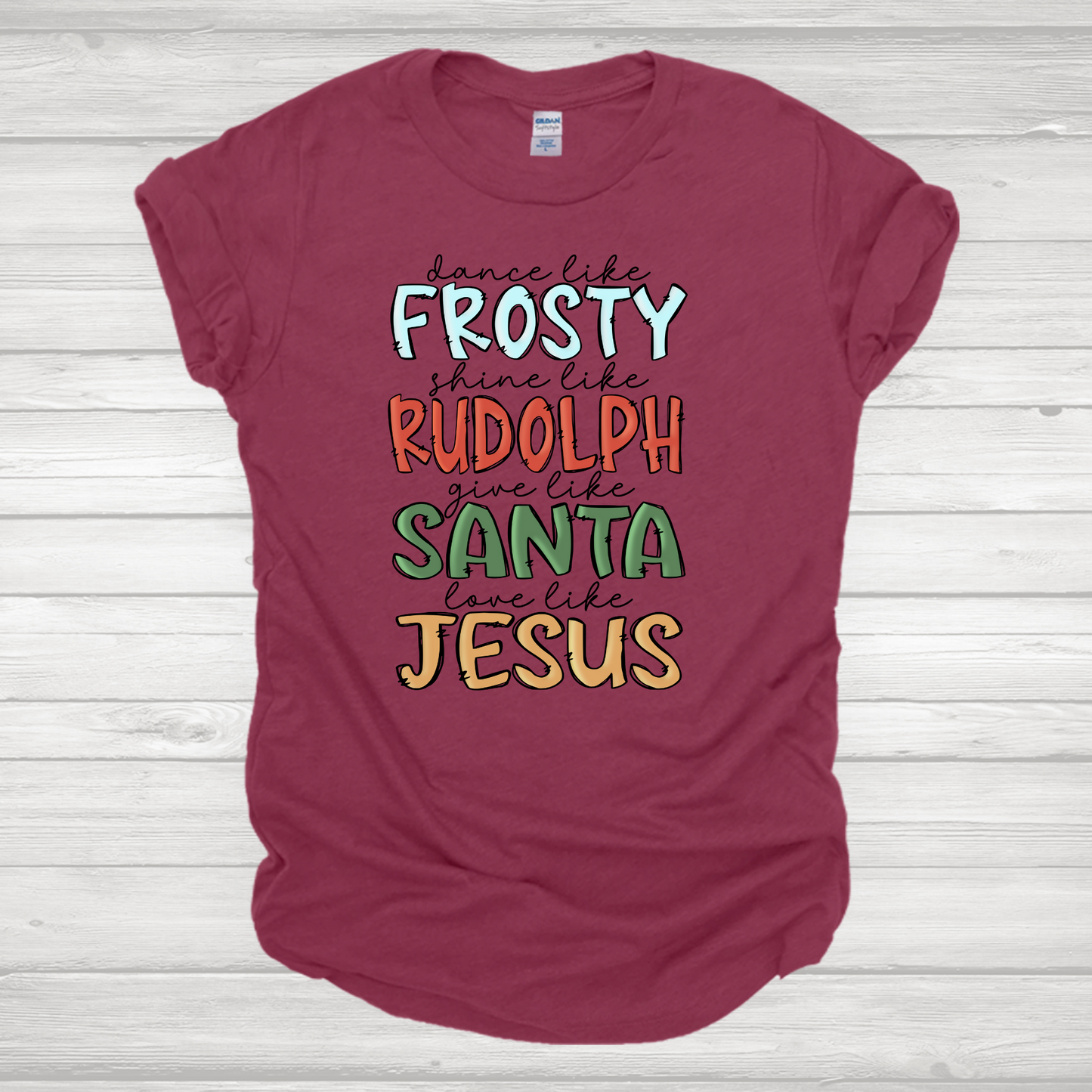 Frosty Rudolph Santa Jesus 2 Transfer