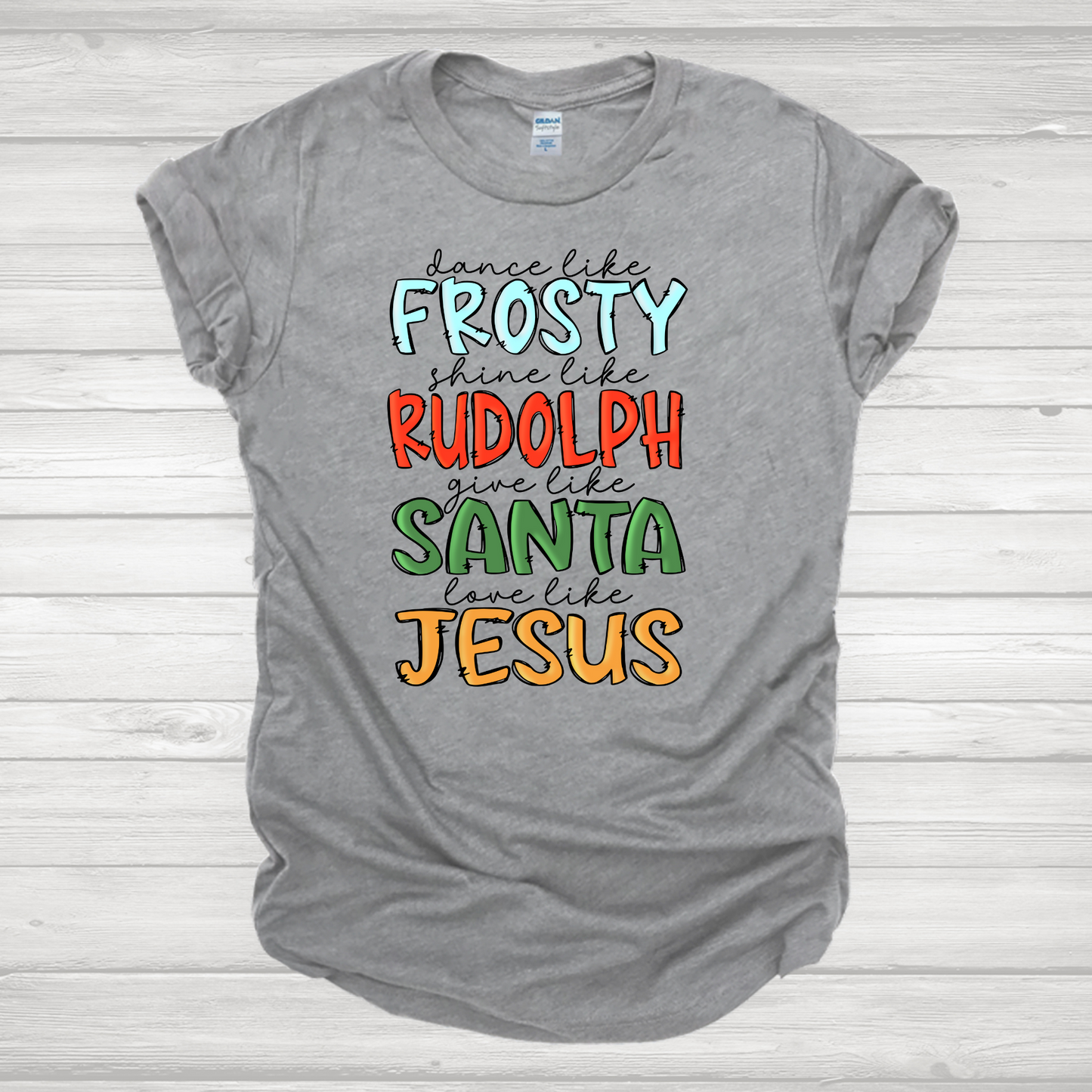 Frosty Rudolph Santa Jesus 1 Transfer