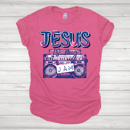 Jesus Is My Jam Pink & Purple Transfer