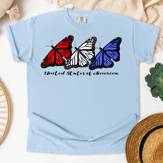 Patriotic Butterfly Transfer
