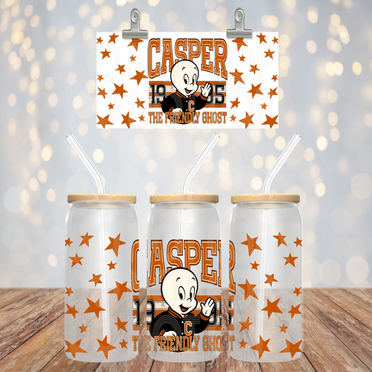Friendly Ghost 16oz Libbey Wrap Transfer
