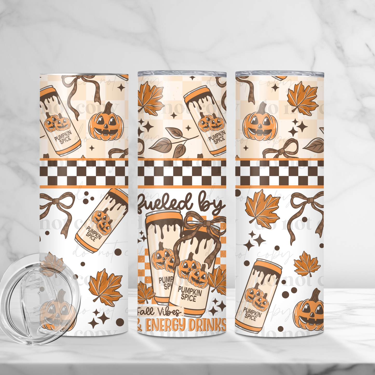 Fueled By Tumbler Wrap Transfer
