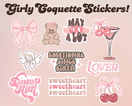 Girly Coquette Stickers