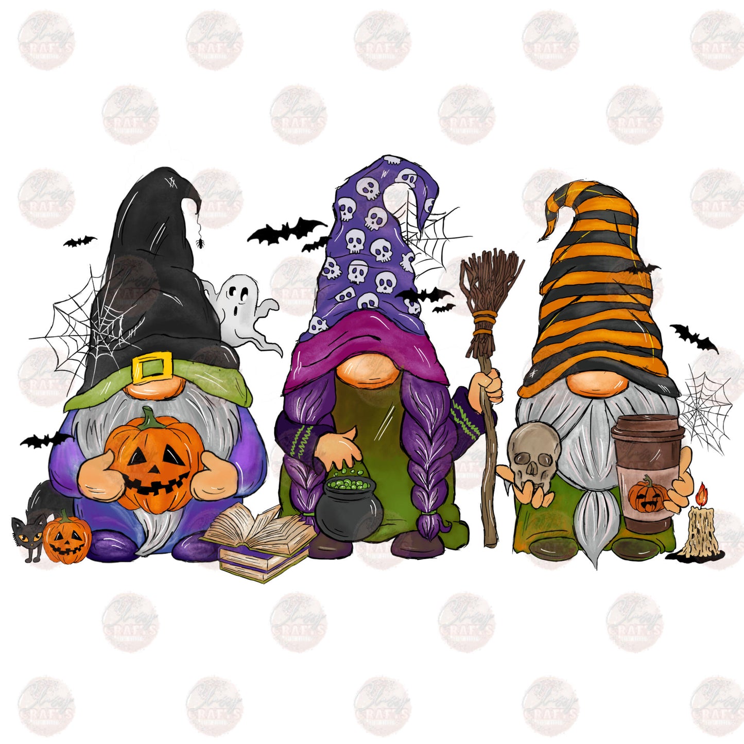 Halloween Gnomes Transfer