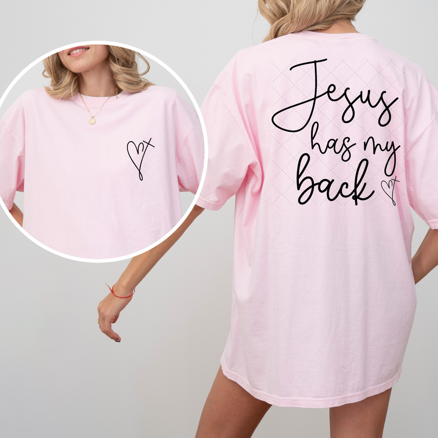 Jesus Has My Back Transfer ** TWO PART* SOLD SEPARATELY**