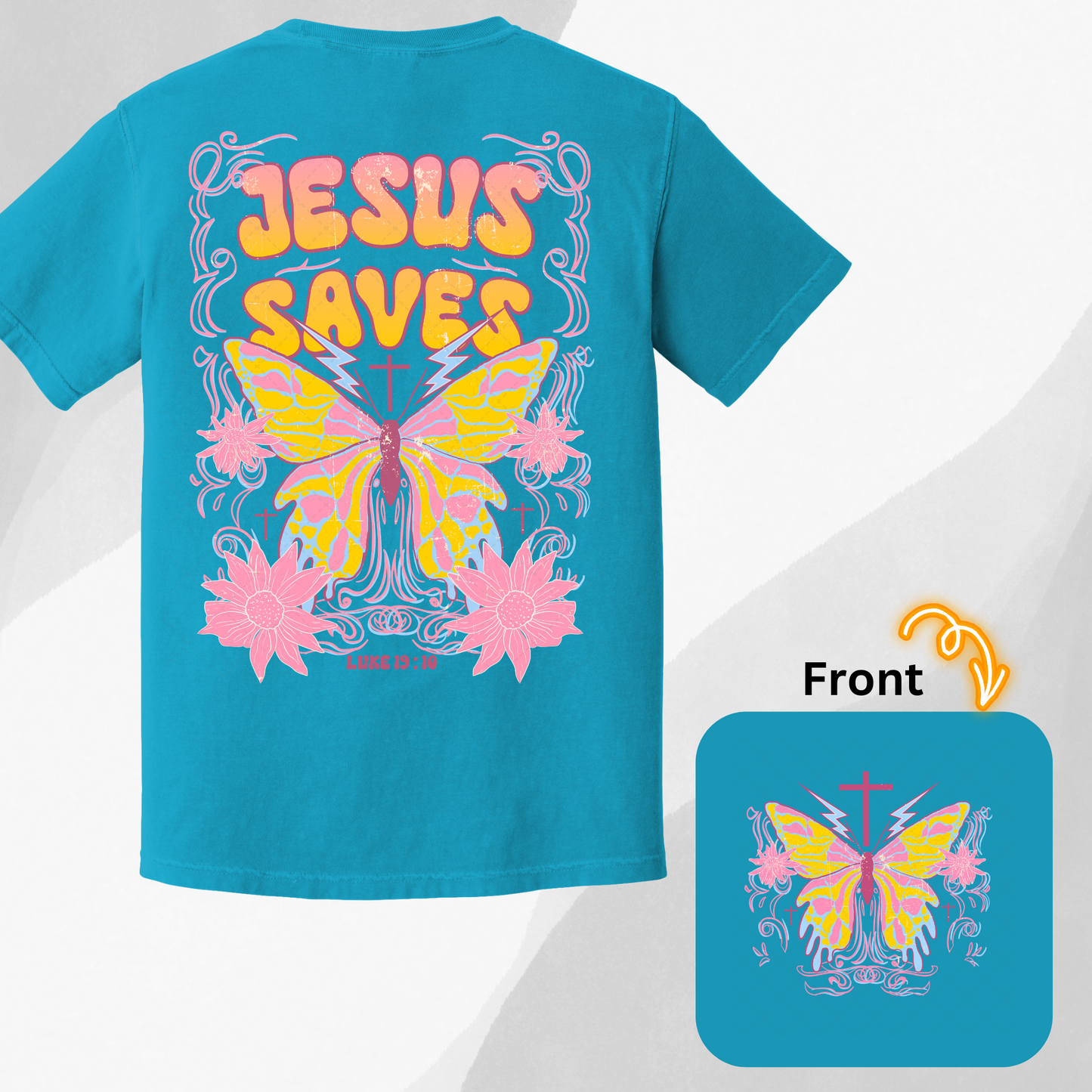 Jesus Saves Transfer  ** TWO PART* SOLD SEPARATELY**