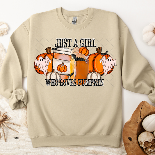 Just A Girl Who Loves Pumpkin Transfer
