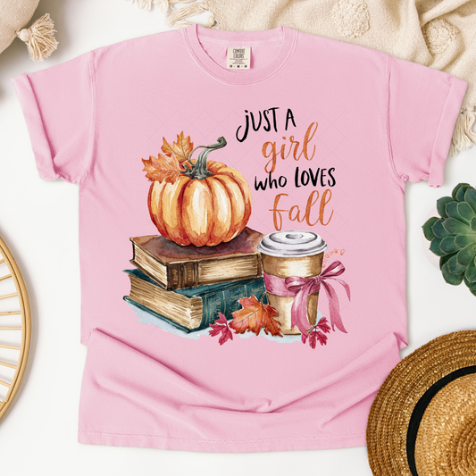 Just A Girl Who Loves Fall Coquette Transfer