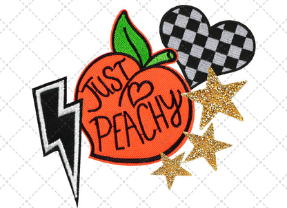 Just Peachy Faux Patch Transfer