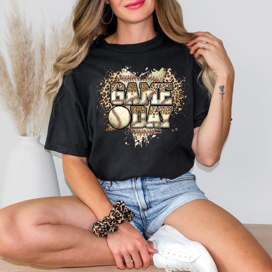 Leopard Game Day Baseball Transfer