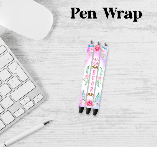 Mama Bear Pen Wrap Transfer