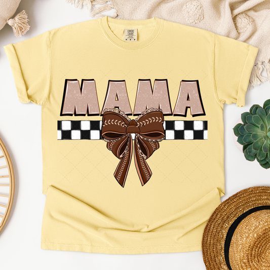 Mama Football Bow Transfer