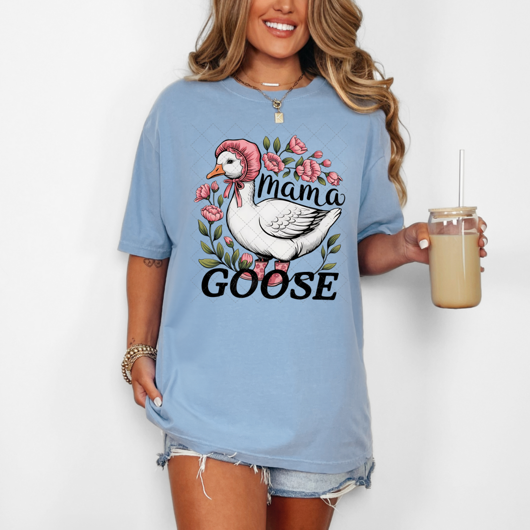 Mama Goose Floral Transfer