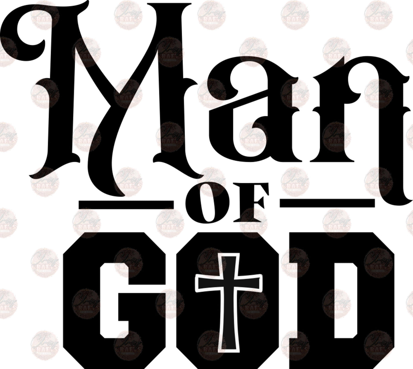 Man Of God Cross Transfer