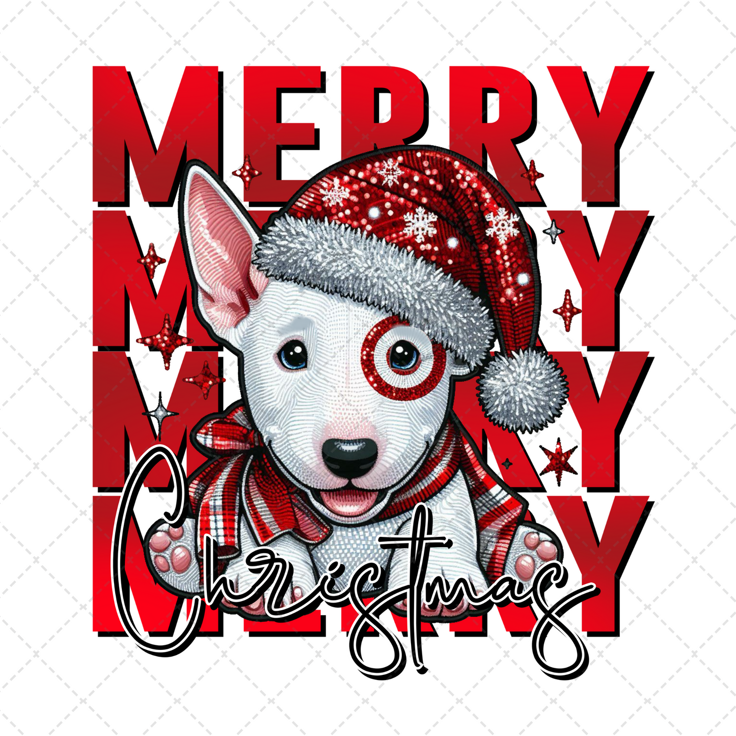 Merry Christmas Target Dog Transfer