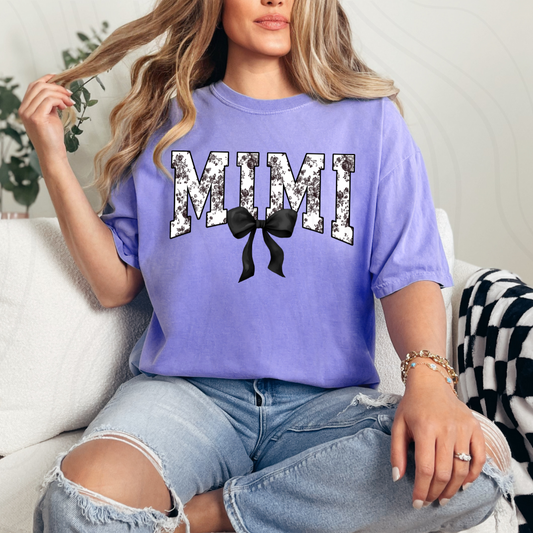 Mimi Black Floral Transfer