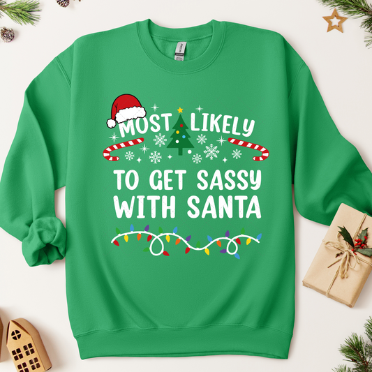 Most Likely To Get Sassy With Santa Transfer