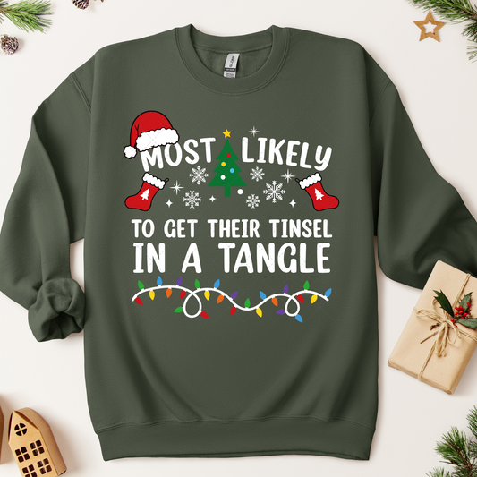Most Likely To Get Their Tinsel In A Tangle Transfer