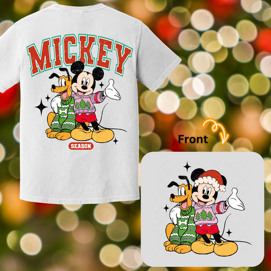 Mouse Christmas Transfer ** TWO PART* SOLD SEPARATELY**
