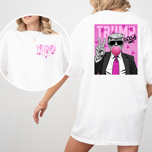 Pink Bubble Trump Transfer ** TWO PART* SOLD SEPARATELY**