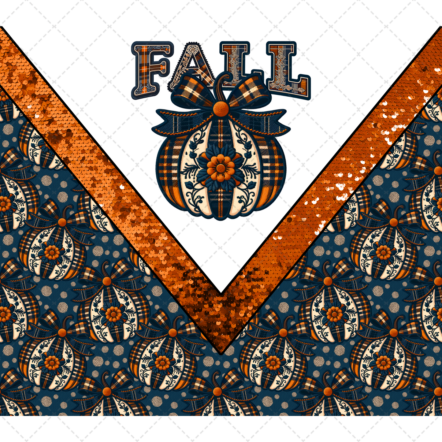 Plaid Fall Tumbler Wrap - Sublimation Transfer