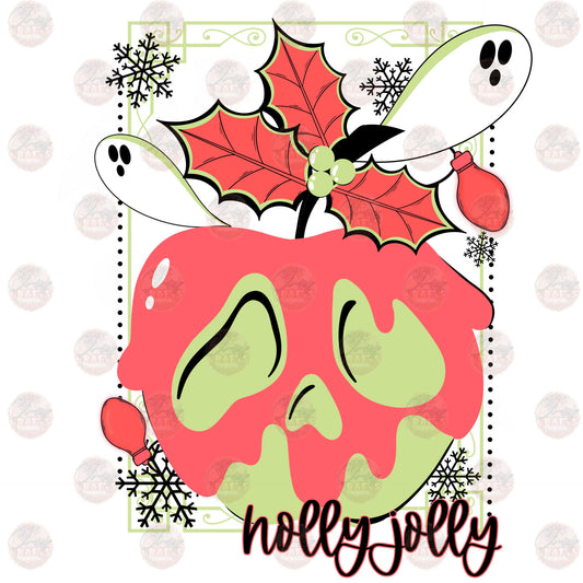 Poisoned Holly Apple - Sublimation Transfer